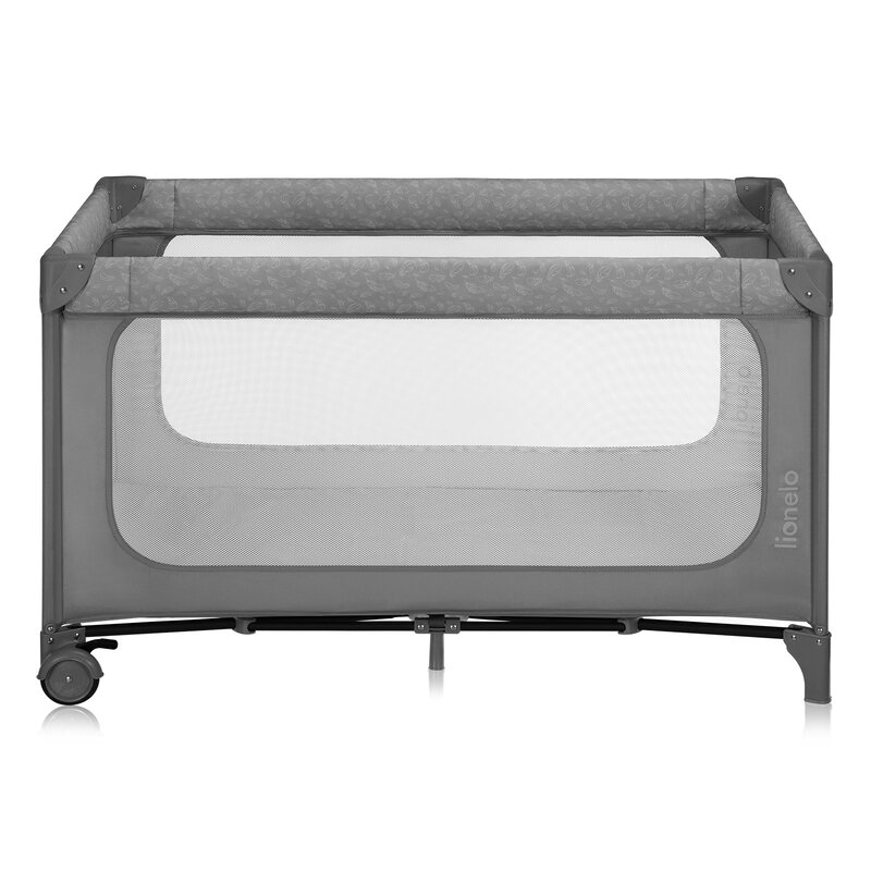 Patut pliant, Lionelo, Jasmin Easy Fold, Pana la 15 kg, Usor de pliat, Cu doua nivele, Cu saltea ergonomica T25, Cu intrare laterala cu fermoar, 2 roti cu frana, 120 x 60 cm, Conform cu EN 716, 0-36 luni, Gri Patut pliant, Lionelo, Jasmin Easy Fold, Pana la 15 kg, Usor de pliat, Cu doua nivele, Cu saltea ergonomica T25, Cu intrare laterala cu fermoar, 2 roti cu frana, 120 x 60 cm, Conform cu EN 716, 0-36 luni, Gri