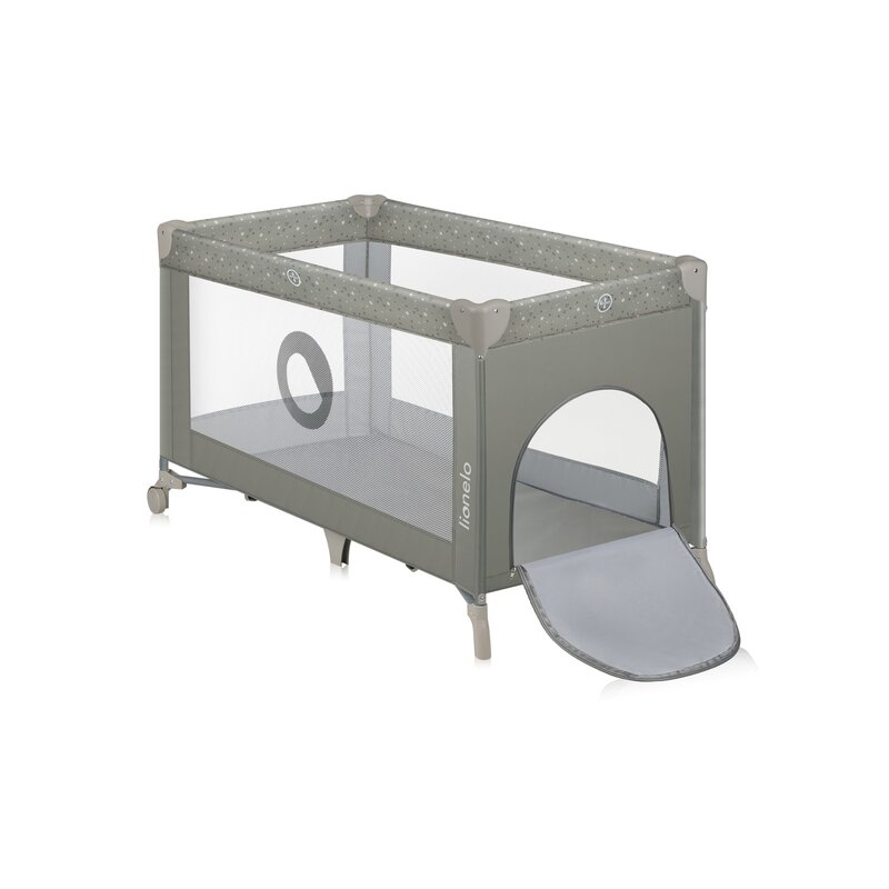Patut pliant, Lionelo, Stefi, Cu un nivel, Cu intrare laterala cu fermoar, 2 roti, 120x60 cm, Conform cu standardul european de securitate EN 716, Bej Patut pliant, Lionelo, Stefi, Cu un nivel, Cu intrare laterala cu fermoar, 2 roti, 120x60 cm, Conform cu standardul european de securitate EN 716, Bej