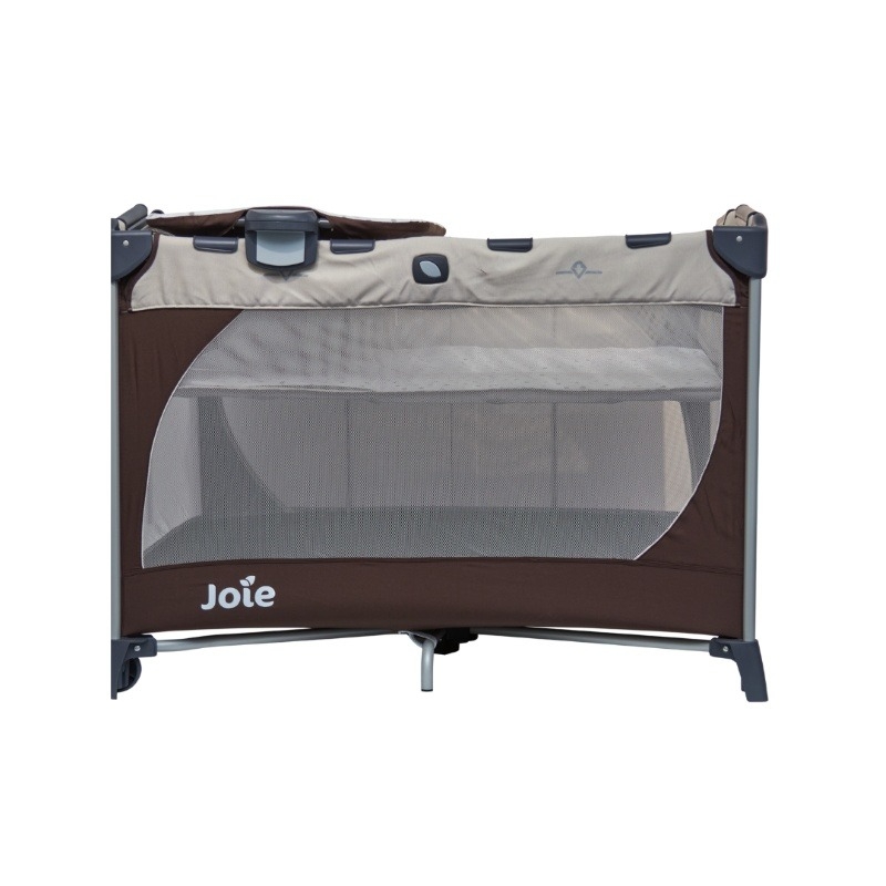 Patut pliant Commuter Change Beige Dots, cu cosulet detasabil inclus, Joie Patut pliant Commuter Change Beige Dots, cu cosulet detasabil inclus, Joie
