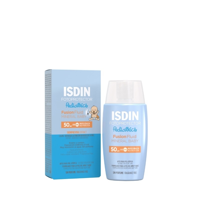 Pediatric fluid mineral pentru copii SPF 50+, 50ml, Isdin Pediatric fluid mineral pentru copii SPF 50+, 50ml, Isdin