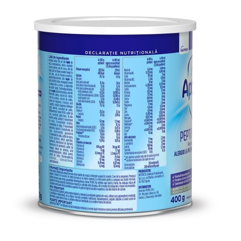 Lapte praf Aptamil Pepti Syneo 1, 0-6 luni, 400g, Nutricia Lapte praf Aptamil Pepti Syneo 1, 0-6 luni, 400g, Nutricia