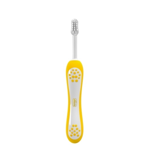 Set periute de dinti indigo si mustard 6-36 luni, 2 bucati, Chicco Set periute de dinti indigo si mustard 6-36 luni, 2 bucati, Chicco