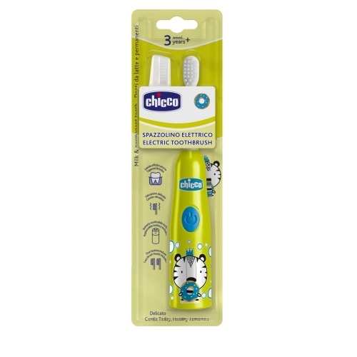 Periuta electrica pentru copii Tiger +3 ani, Chicco Periuta electrica pentru copii Tiger +3 ani, Chicco