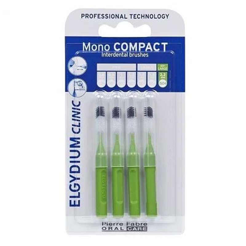 Periute interdentare Mono Compact Green, 4 bucati, Elgydium Periute interdentare Mono Compact Green, 4 bucati, Elgydium