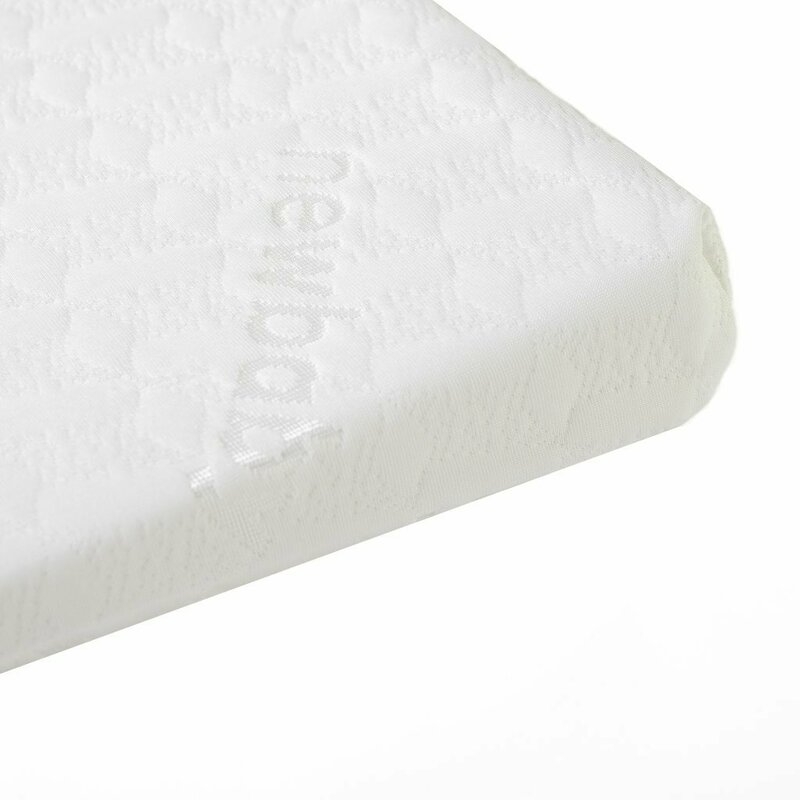 Perna oblica, New Baby, Basic, Pentru carucior, Asigura o pozitie corecta, Antialergica, Din spuma, Cu husa detasabila, 30x37 cm, 0 luni+, White