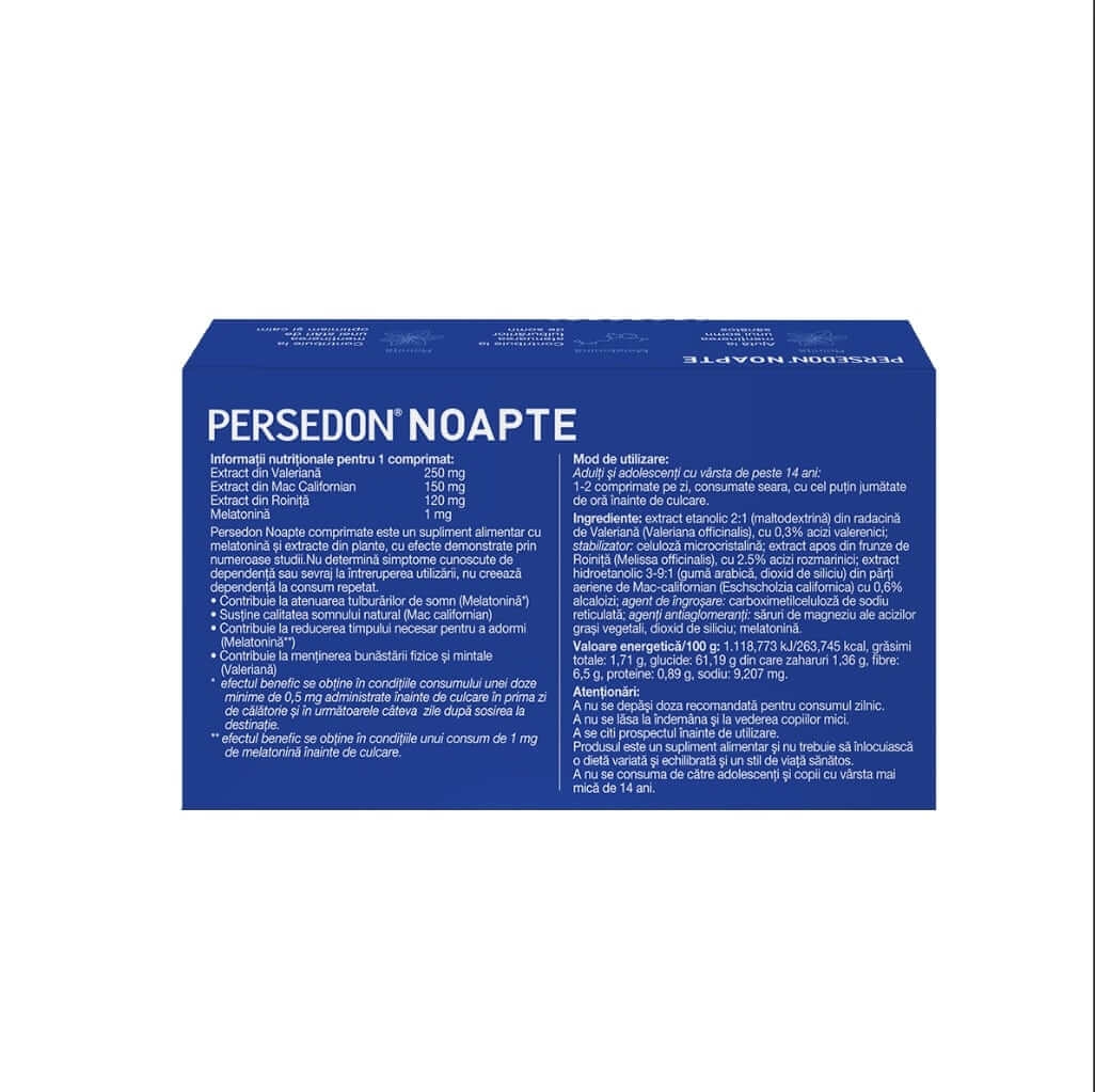 Persedon Noapte, 15 comprimate, Labormed