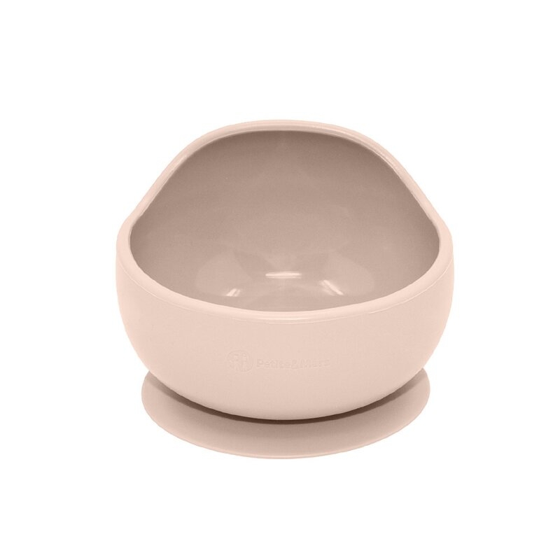 Petite&Mars - Bol din silicon fara BPA, Cu ventuza, TAKE&MATCH, 6 luni+, 350 ml, Bej