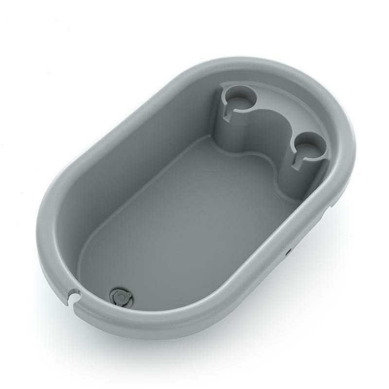 Petite&Mars - Cadita 3 in 1, Spa, Cu masuta de infasat si spatiu de depozitare, Pliabila, Cu roti si sistem de scurgere, Gri Petite&Mars - Cadita 3 in 1, Spa, Cu masuta de infasat si spatiu de depozitare, Pliabila, Cu roti si sistem de scurgere, Gri
