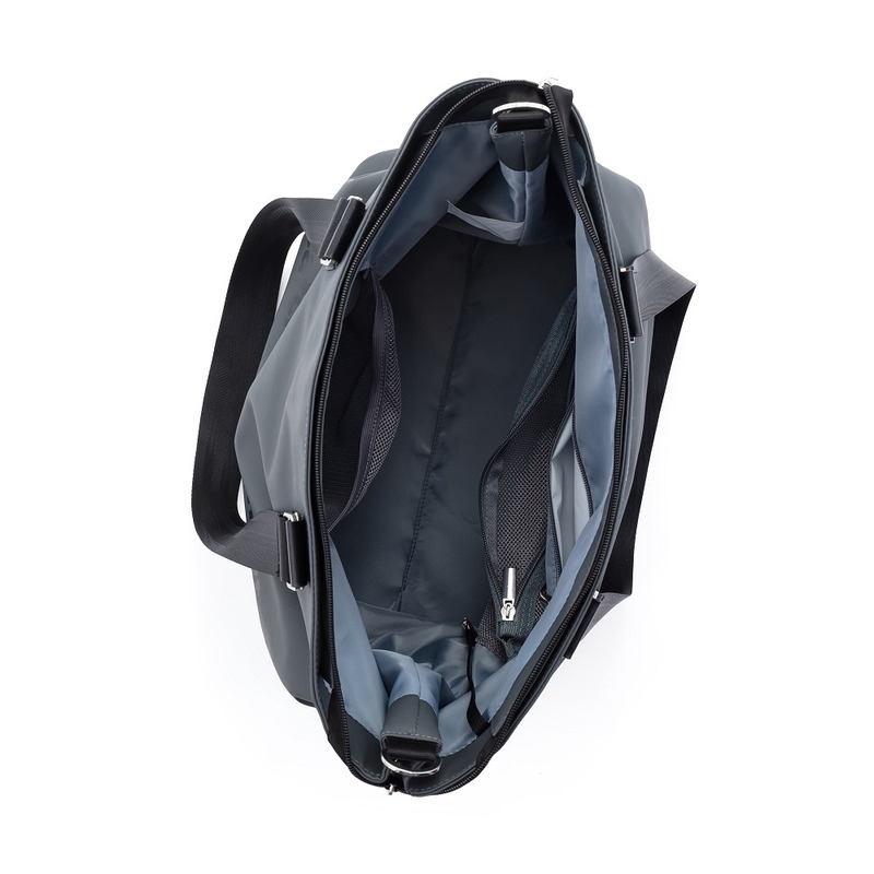 Petite&Mars - Geanta pentru mamici, Cu 6 buzunare, inclusiv termo si impermeabil, Cu saltea de infasat inclusa, 53 x 36 x 19 cm, Zoe, Gri Petite&Mars - Geanta pentru mamici, Cu 6 buzunare, inclusiv termo si impermeabil, Cu saltea de infasat inclusa, 53 x 36 x 19 cm, Zoe, Gri