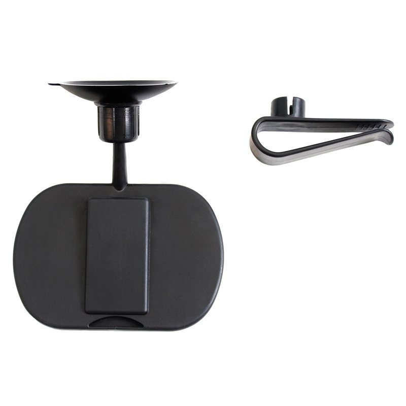Petite&Mars - Oglinda auto retrovizoare rotativa 360 Oskar, Cu montare pe parbriz si la parasolare, 10 x 7 cm, Negru Petite&Mars - Oglinda auto retrovizoare rotativa 360 Oskar, Cu montare pe parbriz si la parasolare, 10 x 7 cm, Negru