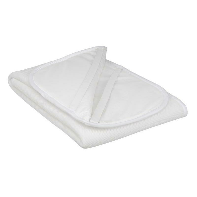 Petite&Mars - Protectie impermeabila pentru saltea, Antitranspiratie, 3 straturi, 120x60 cm, Alb Petite&Mars - Protectie impermeabila pentru saltea, Antitranspiratie, 3 straturi, 120x60 cm, Alb