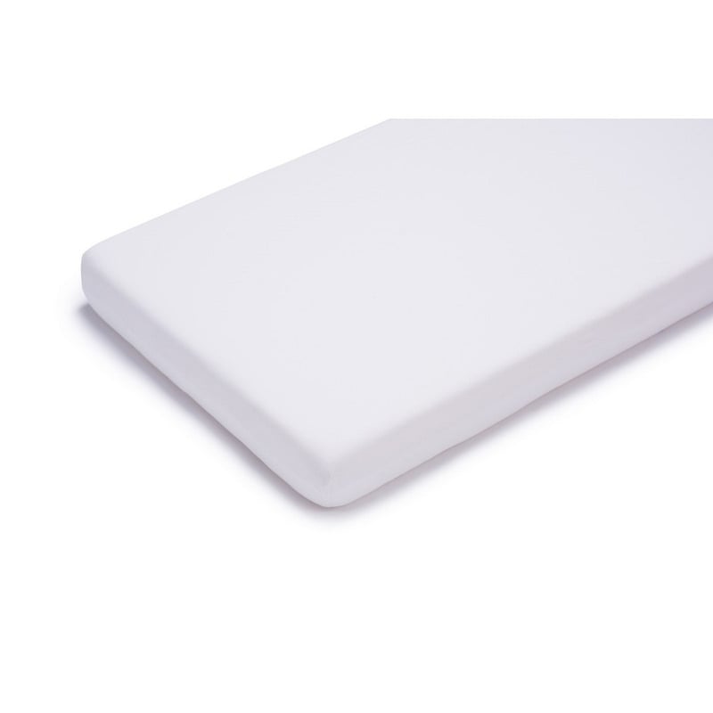 Petite&Mars - Cearceaf impermeabil cu eleastic, Soft Dream Dry, Lavabil la masina pana la 95 de garde, 120x60 cm, Alb