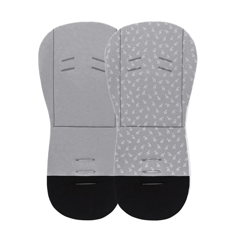 Petite&Mars - Salteluta pentru carucior, Reversibila, Cu doua fete, Din spuma, 86x42 cm, Gri Petite&Mars - Salteluta pentru carucior, Reversibila, Cu doua fete, Din spuma, 86x42 cm, Gri