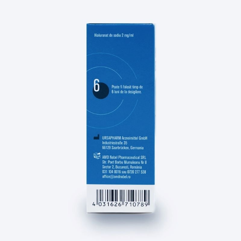 Picaturi lubrifiante pentru ochi Hylo-Gel, 10 ml, Ursapharm Picaturi lubrifiante pentru ochi Hylo-Gel, 10 ml, Ursapharm