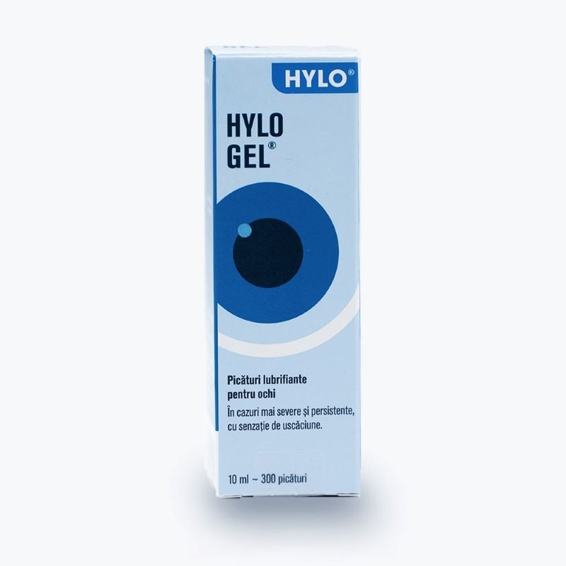 Picaturi lubrifiante pentru ochi Hylo-Gel, 10 ml, Ursapharm Picaturi lubrifiante pentru ochi Hylo-Gel, 10 ml, Ursapharm