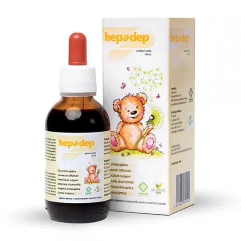 Picaturi orale Hepadep, 50 ml, Dr. Phyto Picaturi orale Hepadep, 50 ml, Dr. Phyto