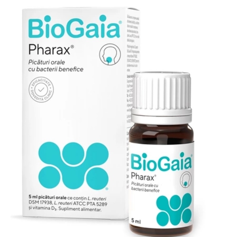 Picaturi orale probiotic Pharax D3 BioGaia, 5 ml, Ewopharma Picaturi orale probiotic Pharax D3 BioGaia, 5 ml, Ewopharma