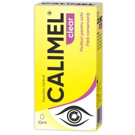 Picaturi pentru ochi Calimel clear, 10 ml, Zdrovit Picaturi pentru ochi Calimel clear, 10 ml, Zdrovit