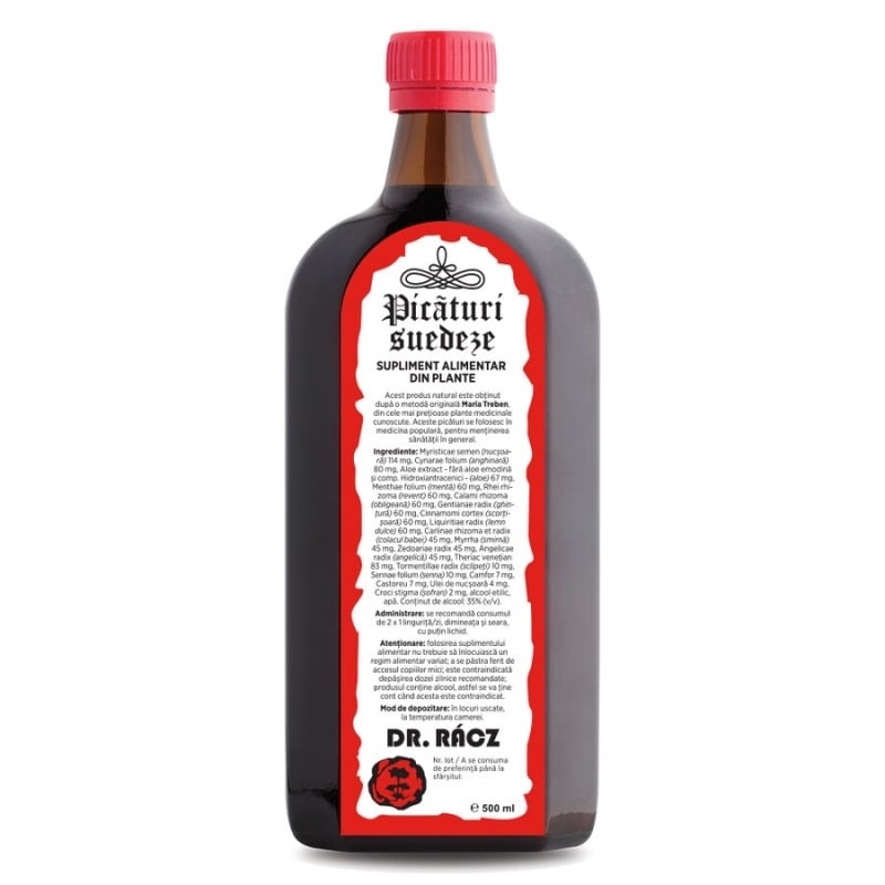 Picaturi Suedeze Dr. Racz, 500 ml, Parapharm