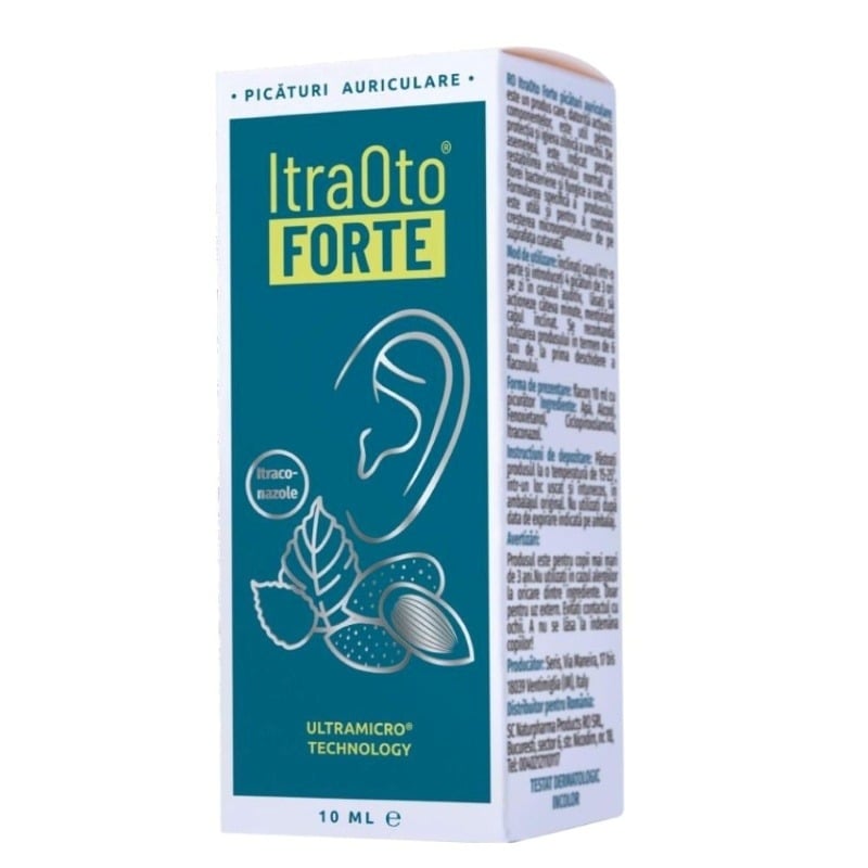 Picaturi auriculare Itraoto Forte, 10 ml, Seris Picaturi auriculare Itraoto Forte, 10 ml, Seris