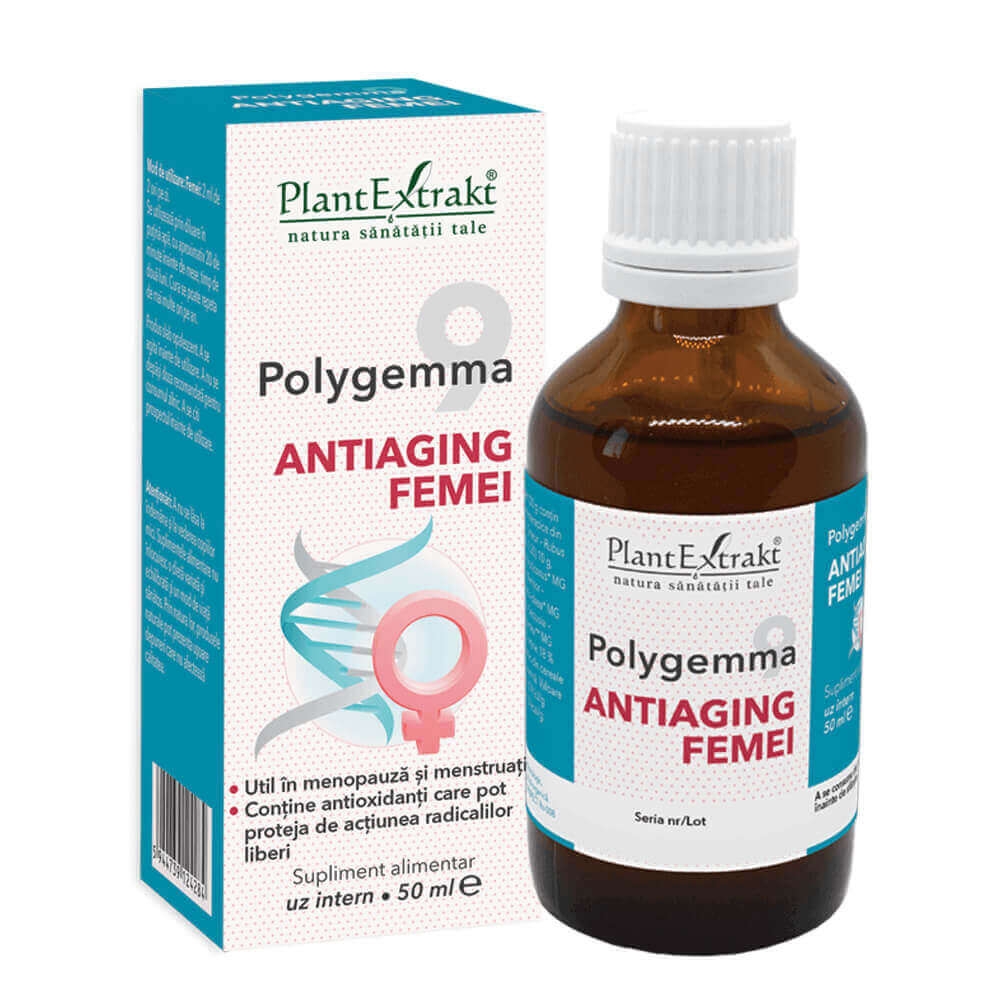 Plantextrakt - Polygemma Nr.9 (Femei 50+) 50ml Plantextrakt - Polygemma Nr.9 (Femei 50+) 50ml
