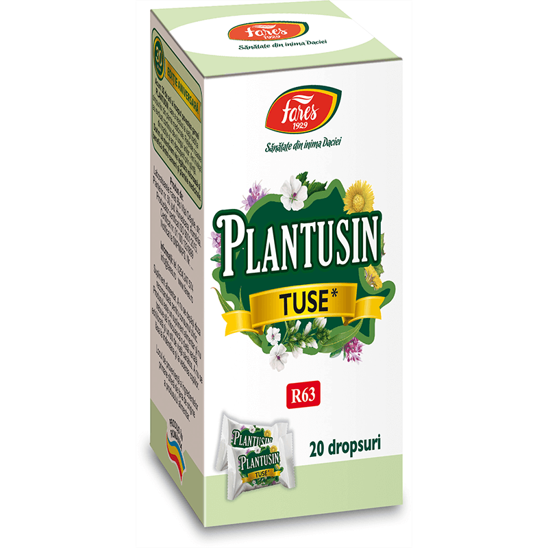 Plantusin Tuse R63, 20 dropsuri, Fares Plantusin Tuse R63, 20 dropsuri, Fares