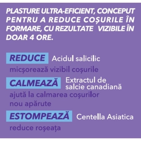 Plasturi anti-acnee Power Patch Fast Fix, 36 bucati, Benzacare Plasturi anti-acnee Power Patch Fast Fix, 36 bucati, Benzacare