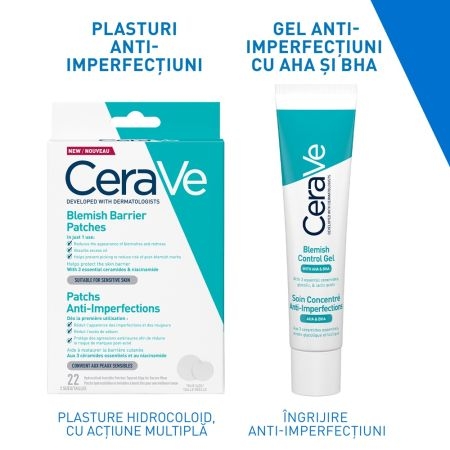 Plasturi anti-imperfectiuni, 22 bucati, Cerave Plasturi anti-imperfectiuni, 22 bucati, Cerave