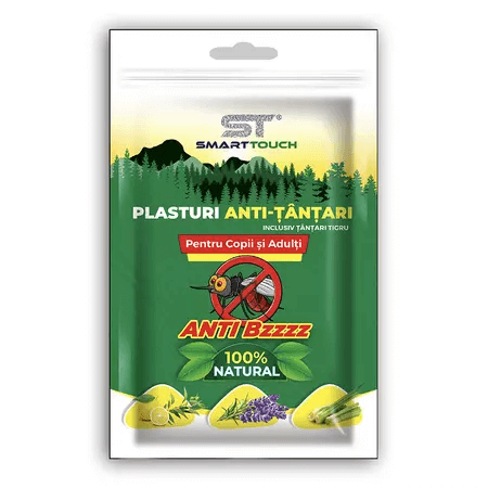 Plasturi anti-tantari pentru copii si adulti, 6 bucati, Smart Touch Plasturi anti-tantari pentru copii si adulti, 6 bucati, Smart Touch