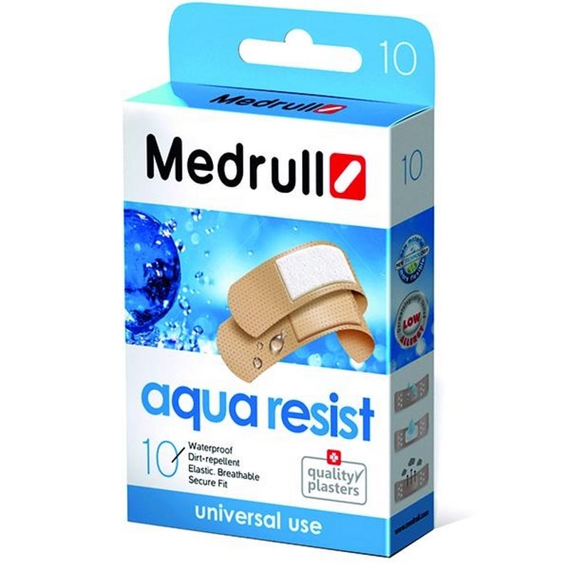 Plasturi Aqua Resist, 10 bucati, Medrull Plasturi Aqua Resist, 10 bucati, Medrull