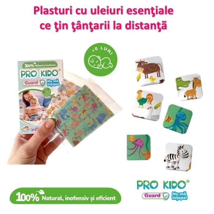Plasturi difuzori naturali pentru bebelusi si copii Pro Kido Guard, 24 bucati, PharmaExcell Plasturi difuzori naturali pentru bebelusi si copii Pro Kido Guard, 24 bucati, PharmaExcell