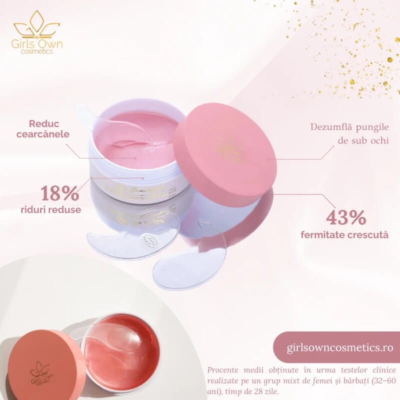 Plasturi din hidrogel pentru ochi Go Beautiful, 60 buc, Girl Own Cosmetics Plasturi din hidrogel pentru ochi Go Beautiful, 60 buc, Girl Own Cosmetics