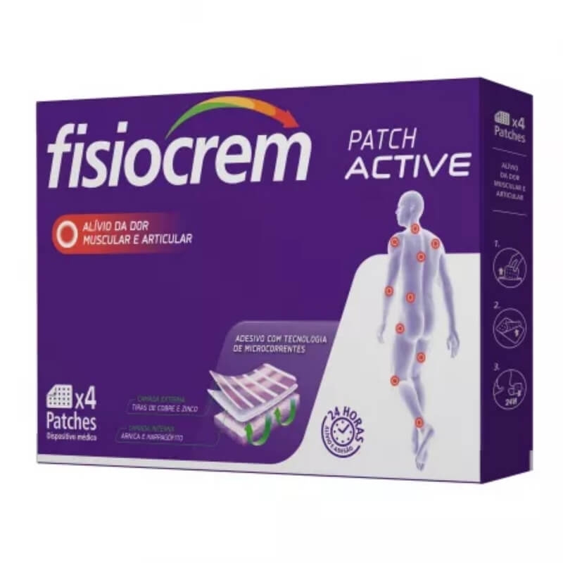 Plasturi Fisiocrem Active Patch, 4 bucati, Uriach Plasturi Fisiocrem Active Patch, 4 bucati, Uriach
