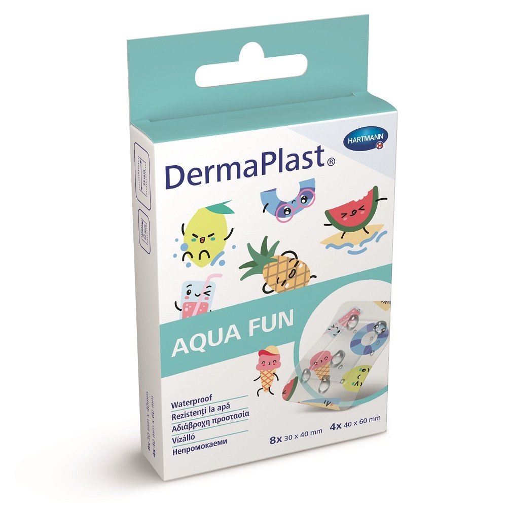 Dermaplast - Aqua Fun plasturi 12buc Dermaplast - Aqua Fun plasturi 12buc