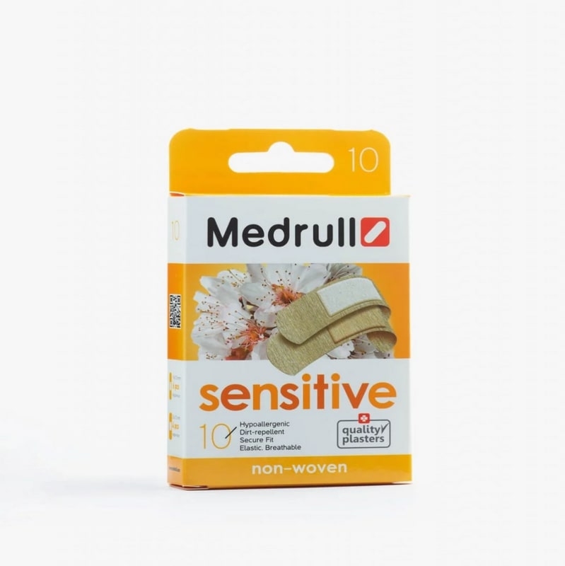 Plasturi Sensitive, 10 bucati, Medrull Plasturi Sensitive, 10 bucati, Medrull
