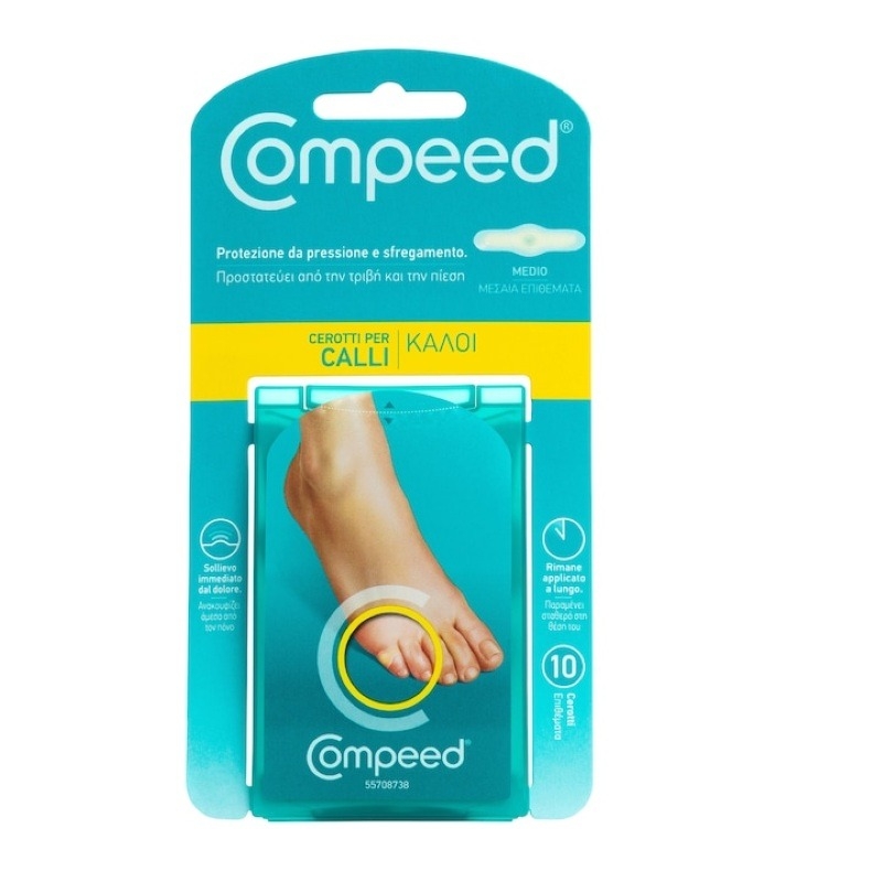 Plasturi medii pentru bataturi profunde, 10 bucati, Compeed Plasturi medii pentru bataturi profunde, 10 bucati, Compeed