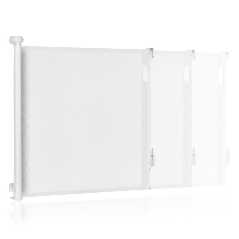 Poarta de siguranta, Lionelo, Thea, Textila, Ofera vizibilitate, Retractabila, Mecanism dublu de blocare, Montaj universal, 80x140 cm, Conform cu standardul european de securitate EN1930, Alb Poarta de siguranta, Lionelo, Thea, Textila, Ofera vizibilitate, Retractabila, Mecanism dublu de blocare, Montaj universal, 80x140 cm, Conform cu standardul european de securitate EN1930, Alb