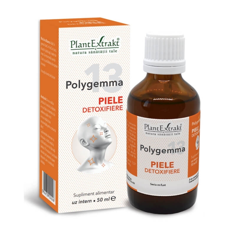 Polygemma 13, Piele detoxifiere, 50 ml, PlantExtrakt Polygemma 13, Piele detoxifiere, 50 ml, PlantExtrakt