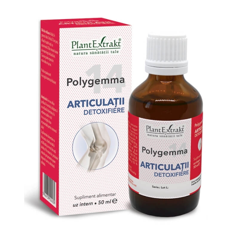 Polygemma 14, Articulatii detoxifiere, 50 ml, PlantExtrakt Polygemma 14, Articulatii detoxifiere, 50 ml, PlantExtrakt