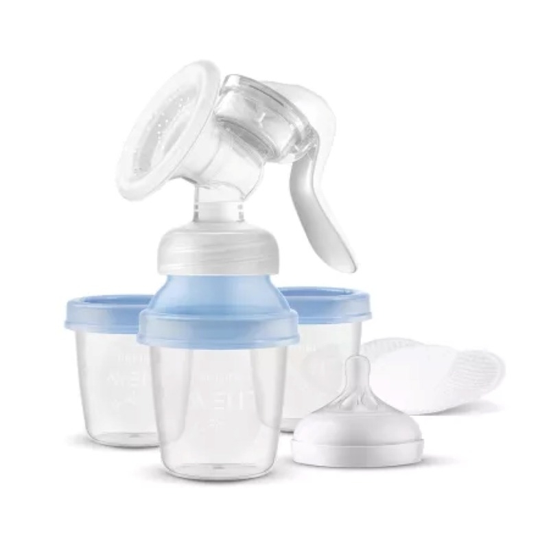 Pompa de san manuala cu recipiente de stocare, SCF430/13, Philips Avent Pompa de san manuala cu recipiente de stocare, SCF430/13, Philips Avent