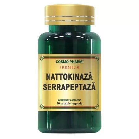 Nattokinaza Serrapeptaza, 30 capsule, Cosmo Pharm