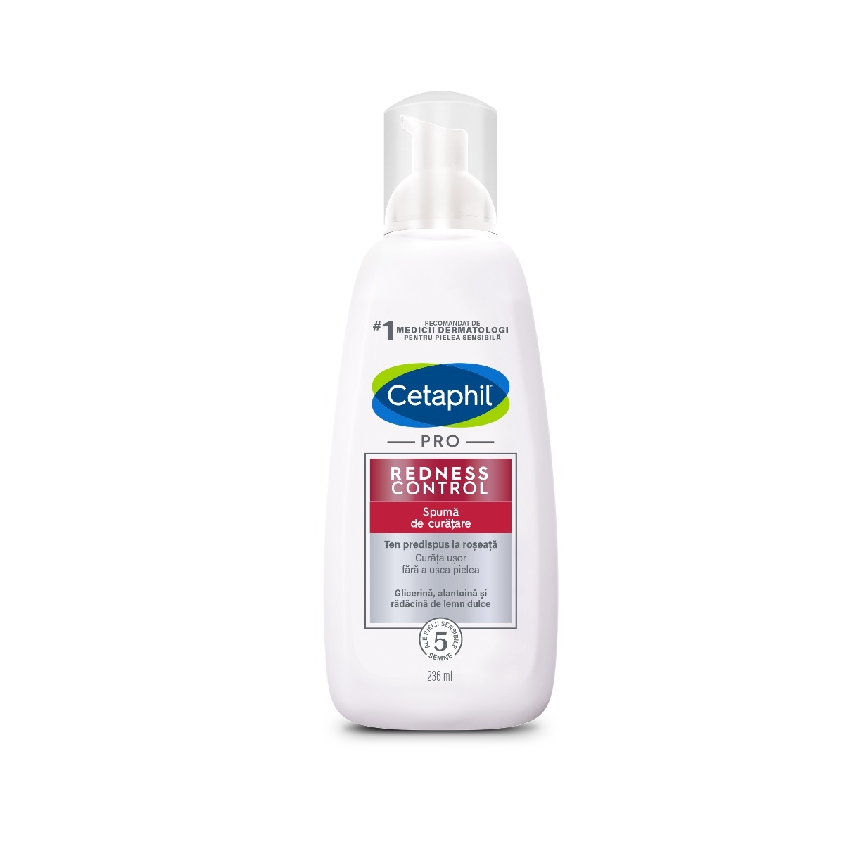Spuma de curatare Redness Control PRO, 236 ml, Cetaphil Spuma de curatare Redness Control PRO, 236 ml, Cetaphil