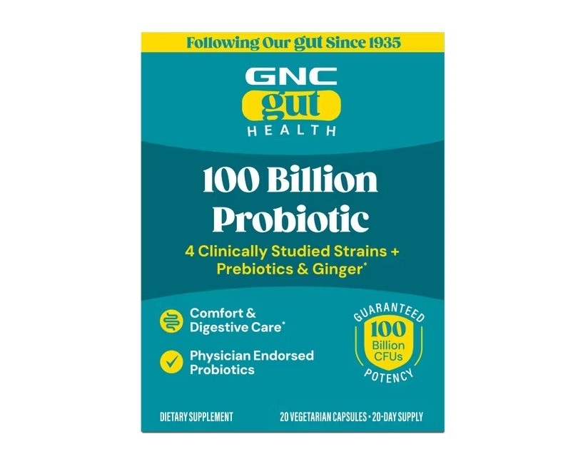 Probiotic Extra Strength Multi Strain 100 Billion CFUs, Probiotic LAB4® Studiat Clinic, 100 Miliarde Culturi Vii, 20 cps, Gut Health, GNC Probiotic Extra Strength Multi Strain 100 Billion CFUs, Probiotic LAB4® Studiat Clinic, 100 Miliarde Culturi Vii, 20 cps, Gut Health, GNC