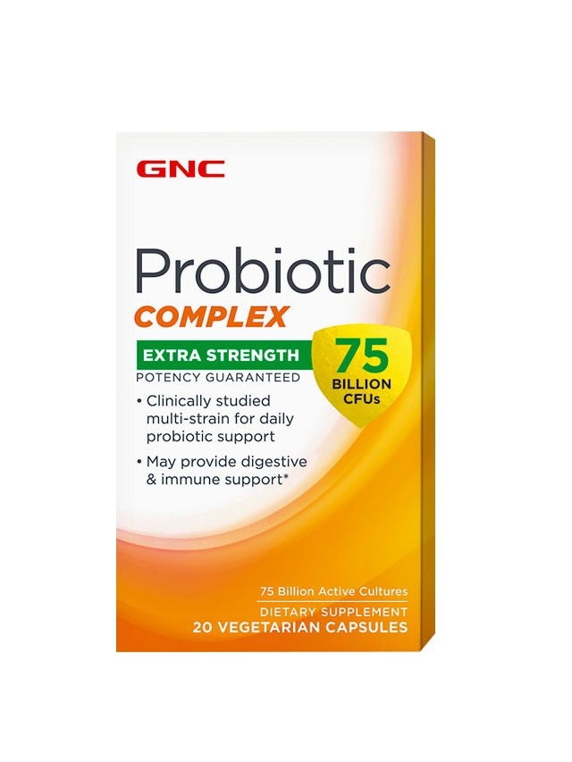 Probiotic complex 75 miliarde culturi vii, 20 capsule, GNC Probiotic complex 75 miliarde culturi vii, 20 capsule, GNC