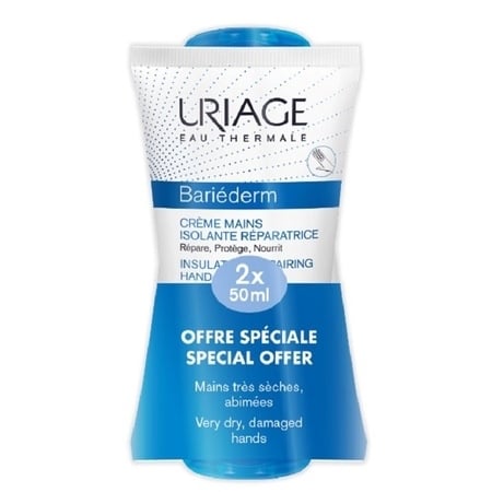 Pachet Crema de maini Bariederm, 50 ml + 50 ml, Uriage