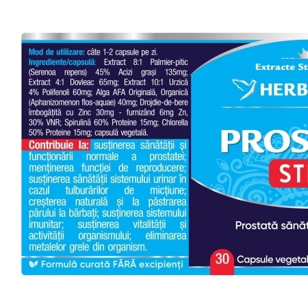 Prostato Stem, 30 capsule, Herbagetica Prostato Stem, 30 capsule, Herbagetica