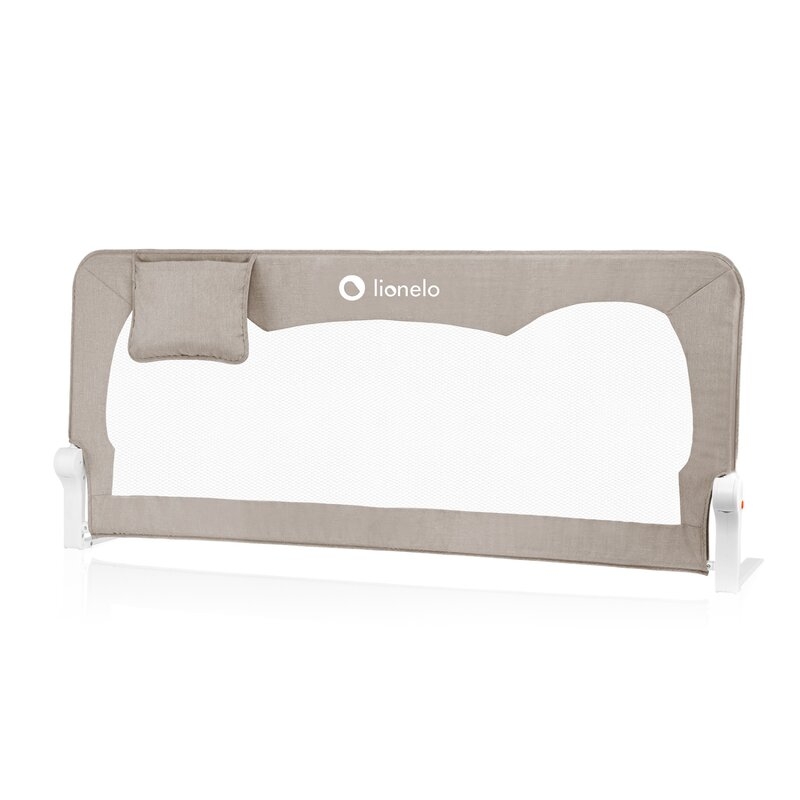 Protectie laterala pat, Lionelo, Hanna, Cu buzunar accesorii, 150x66 cm, Conform cu standardul european de securitate BS7072, Bej Protectie laterala pat, Lionelo, Hanna, Cu buzunar accesorii, 150x66 cm, Conform cu standardul european de securitate BS7072, Bej