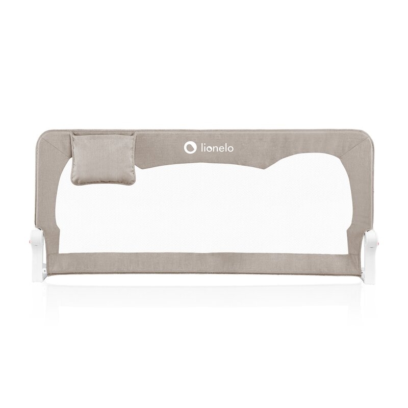 Protectie laterala pat, Lionelo, Hanna, Cu buzunar accesorii, 150x66 cm, Conform cu standardul european de securitate BS7072, Bej Protectie laterala pat, Lionelo, Hanna, Cu buzunar accesorii, 150x66 cm, Conform cu standardul european de securitate BS7072, Bej