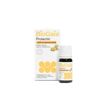 Picaturi cu vitamina D3 Protectis, 5 ml, BioGaia Picaturi cu vitamina D3 Protectis, 5 ml, BioGaia
