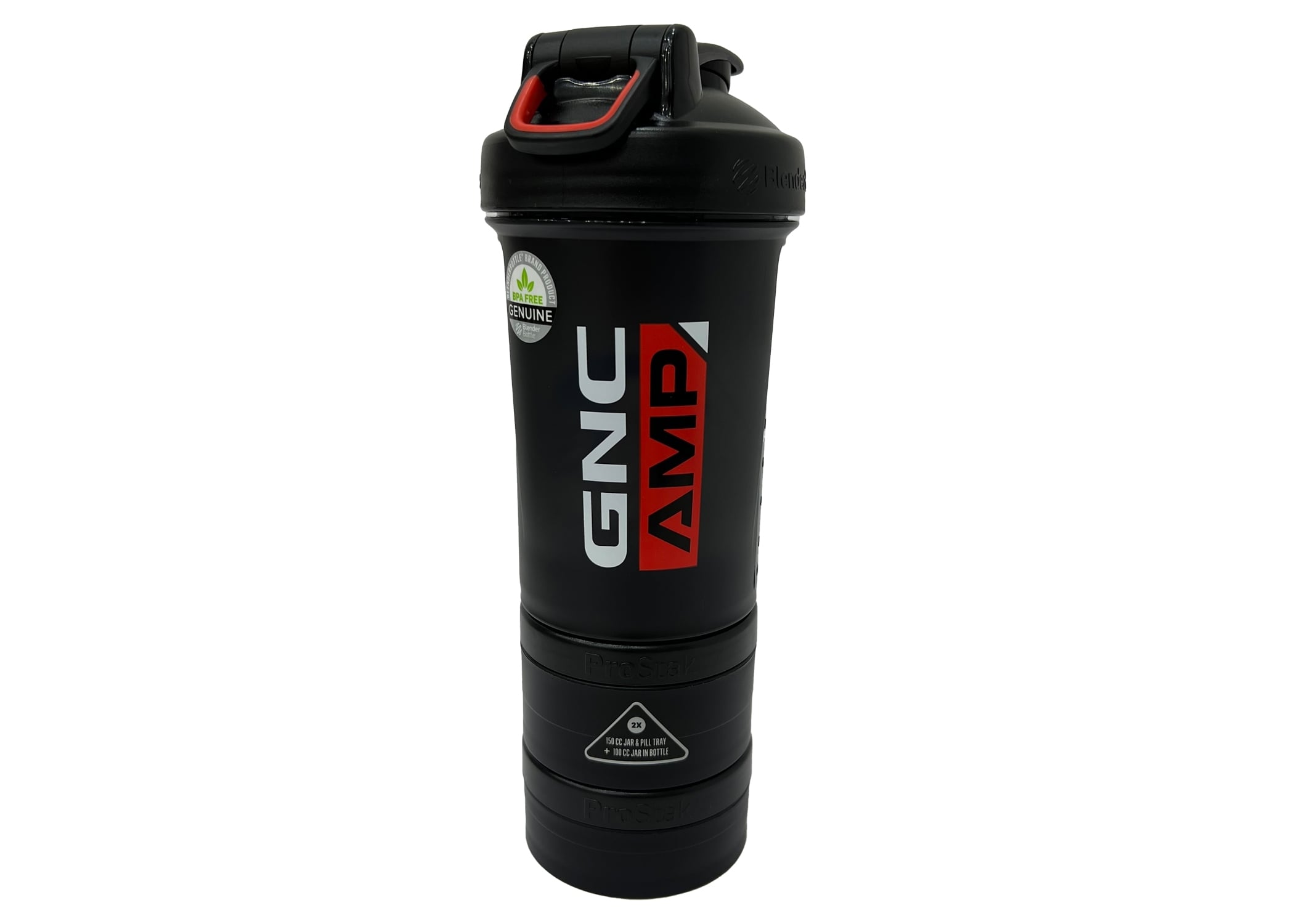 Blender Bottle shaker cup V2, ProStak compartiment pentru suplimente AMP, 450 ml, GNC